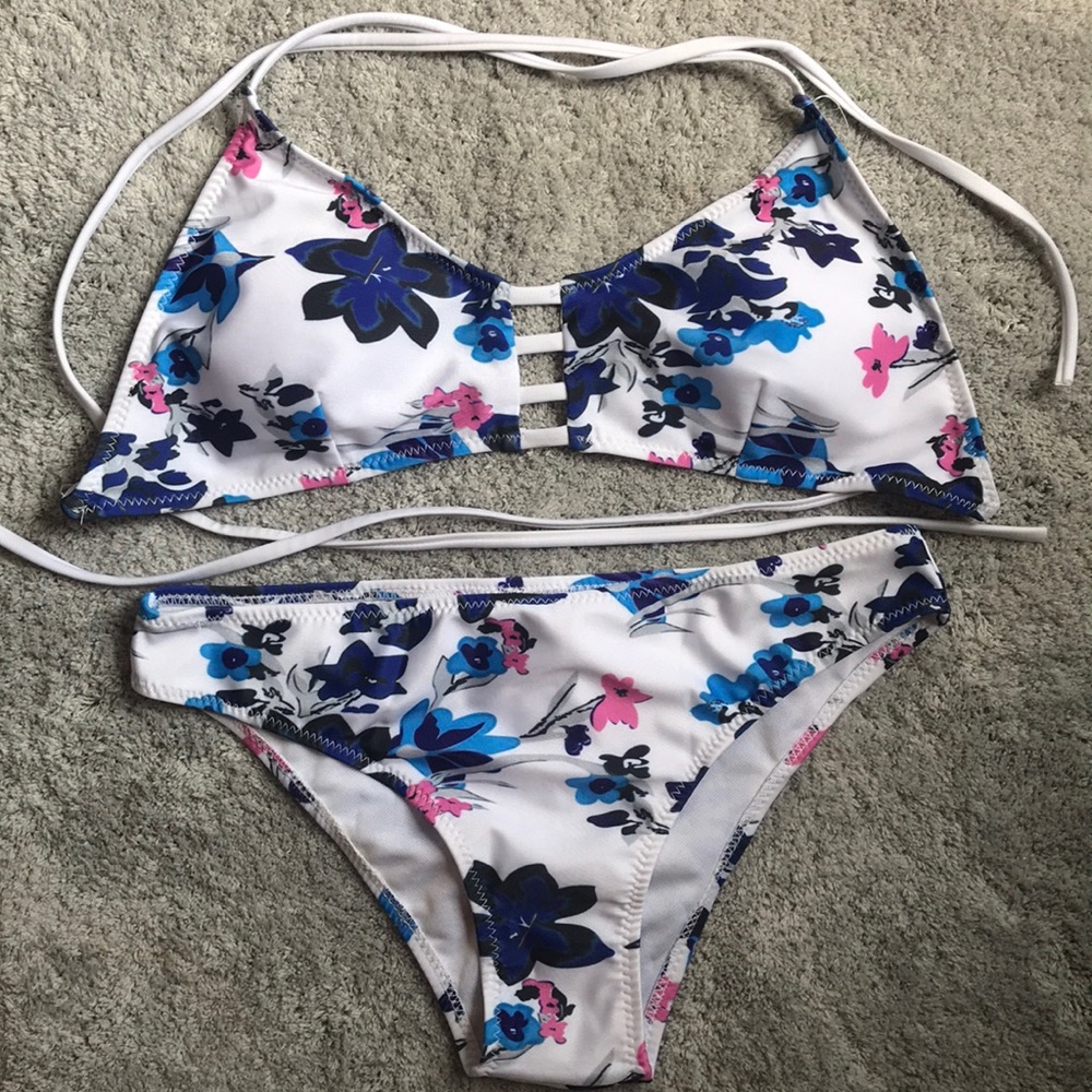 Zaful Floral Swimsuit - Size Large
